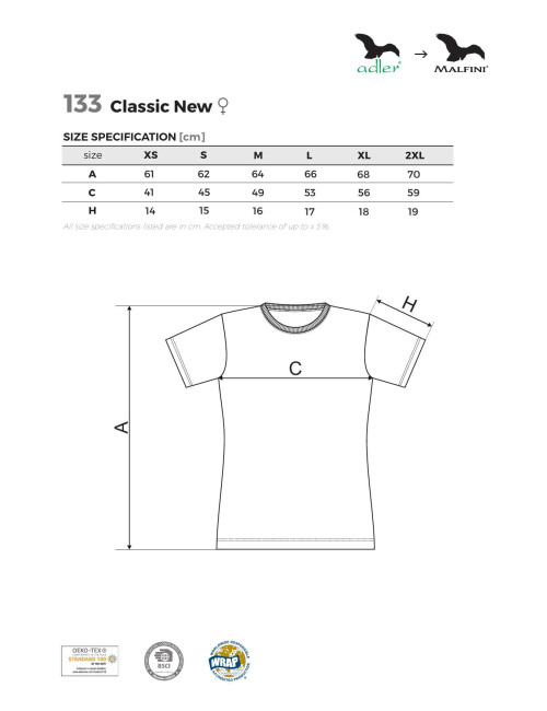 Damen T-Shirt Classic new 133 Sand Malfini