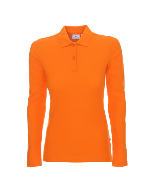 Polo k ladies' long cotton pomarańczowy Promostars