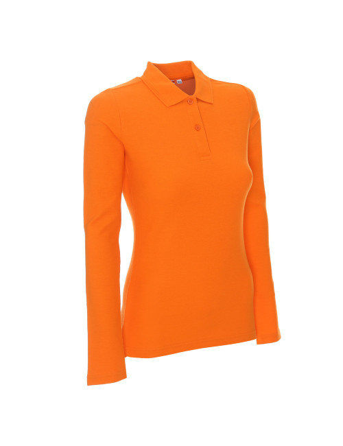 Polo k ladies' long cotton pomarańczowy Promostars