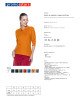 Polo k ladies' long cotton pomarańczowy Promostars