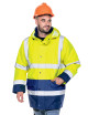 Kurtka męska jacket hi-vis thick zółty ostrzegawczy/granatowy Promostars