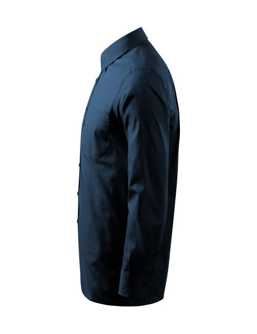 Herrenhemd Style ls 209 marineblau Malfini