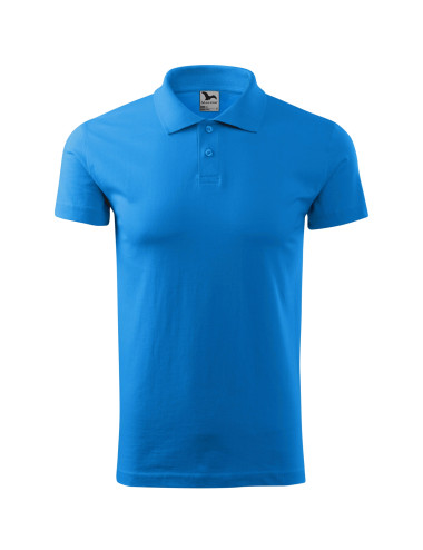 Koszulka polo męska Single j. 202 snorkel blue Malfini