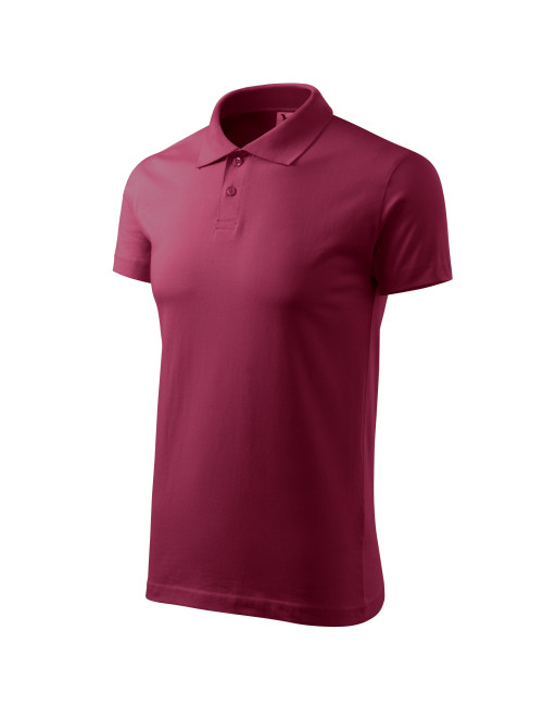 Herren Single Poloshirt j. 202 Granat Malfini