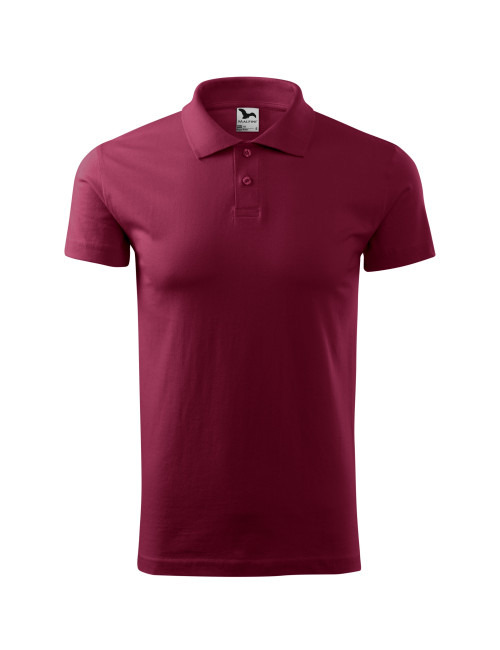 Herren Single Poloshirt j. 202 Granat Malfini