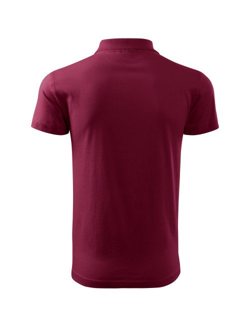 Herren Single Poloshirt j. 202 Granat Malfini