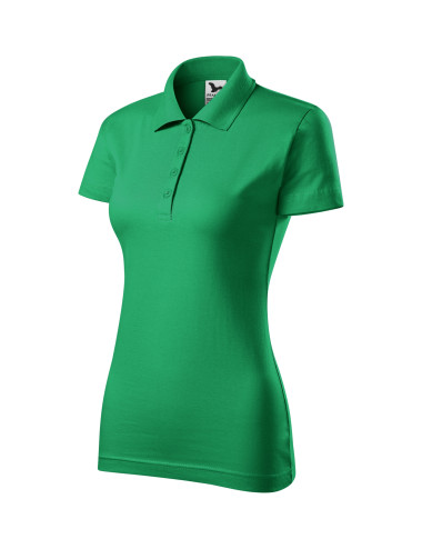 Koszulka polo damska Single j. 223 zieleń trawy Malfini