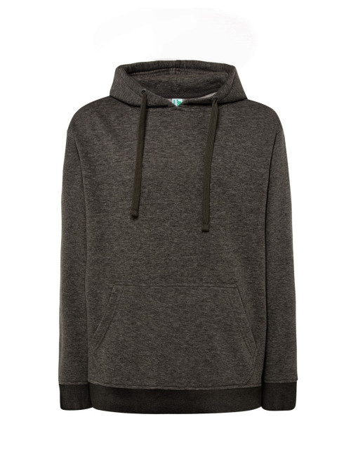 JHK Men`s Sweatshirts SWRA KNG KANGAROO CHCH - Charcoal Heather