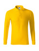 Herren Piqué Poloshirt ls 221 gelb Malfini