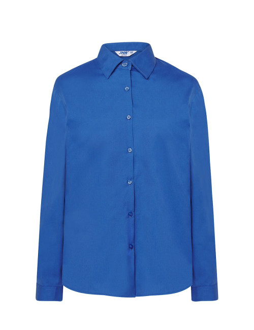JHK Damen Shirt SHL OXF RB - Königsblau