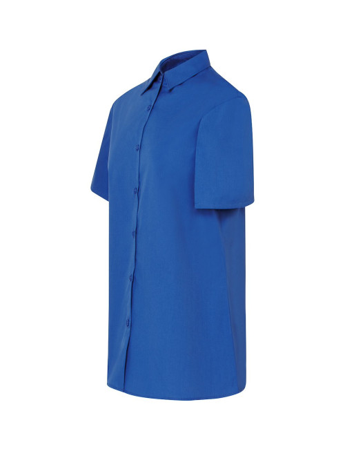 JHK Damen Shirt SHL OXF SS RB - Königsblau