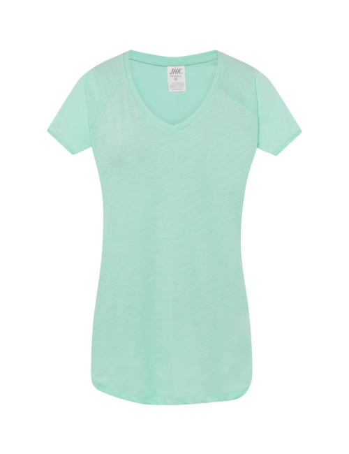 JHK Damen TSULSLB URBAN SLUB LADY MG T-Shirt - Mintgrün