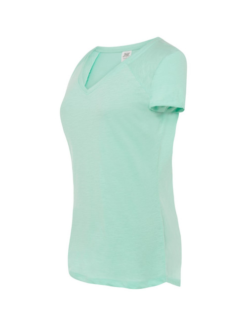 JHK Damen TSULSLB URBAN SLUB LADY MG T-Shirt - Mintgrün