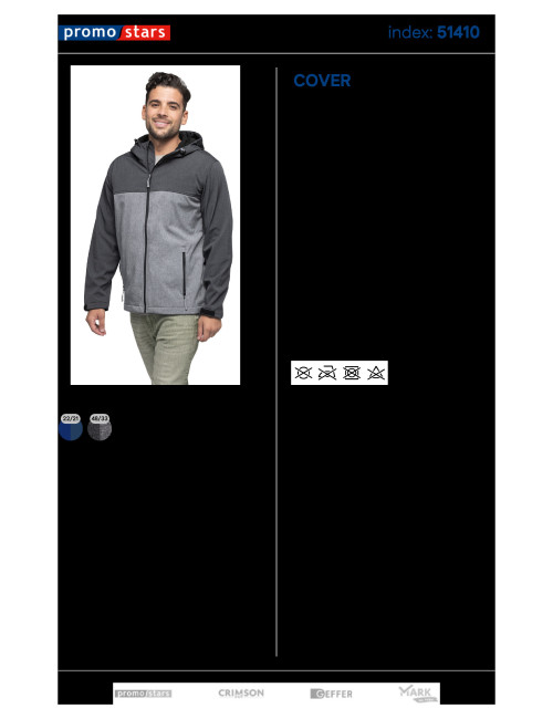 Bezug dunkelgrau meliert/grau meliert Promostars