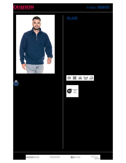 Hellmarineblaue Promostars-Slides