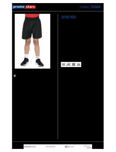 Gym kid czarny Promostars