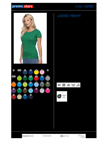 Ladies' heavy zielony kelly Promostars