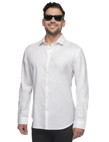 Koszula firmowa męska Promostars Tailor biała 100% bawełna