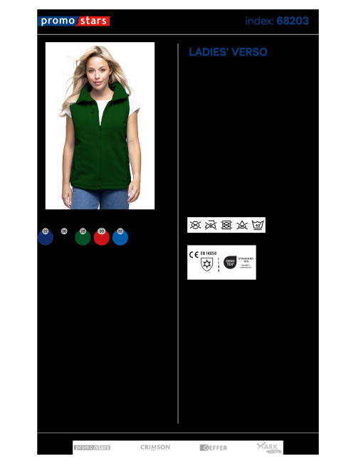 Ladies` verso bottle green Promostars