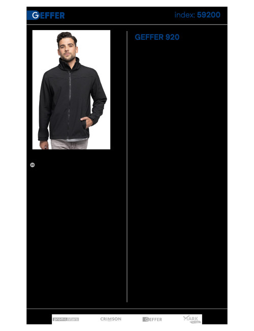 Kurtka softshell Geffer 920 czarna