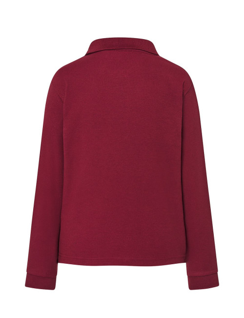 JHK Kinder Poloshirts PKID 210 LS BU - Burgund