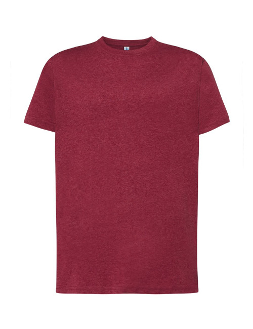 JHK Koszulka męska TSRA 150 REGULAR T-SHIRT BUH - Burgundy Heather