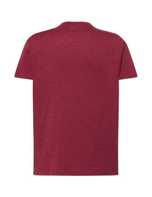 JHK Koszulka męska TSRA 150 REGULAR T-SHIRT BUH - Burgundy Heather