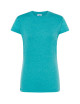JHK Damen-T-Shirt TSRL CMF LADY COMFORT TUH - Türkis meliert