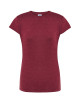 JHK Damen-T-Shirt TSRL CMF LADY COMFORT BUH - Burgunderrot meliert