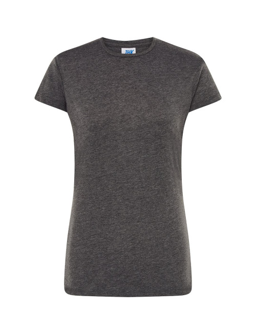 JHK Damen-T-Shirt TSRL CMF LADY COMFORT CHCH - Anthrazit meliert