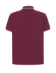 JHK Herren-Polohemden POLO PORA 210 JH BU/WH - Burgunderrot/Weiß
