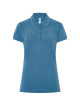 JHK Damen-Poloshirts POPL 200 PB – Petrolblau