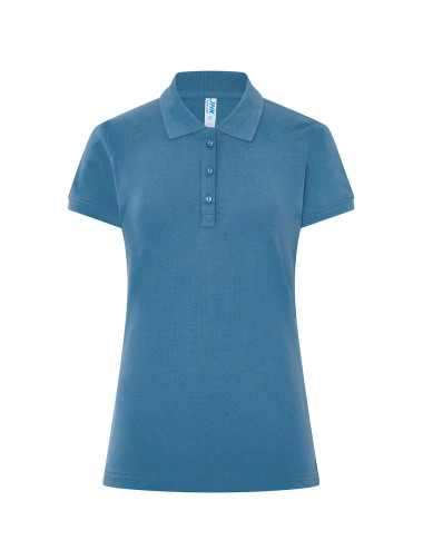 JHK Damen-Poloshirts POPL 200 PB – Petrolblau