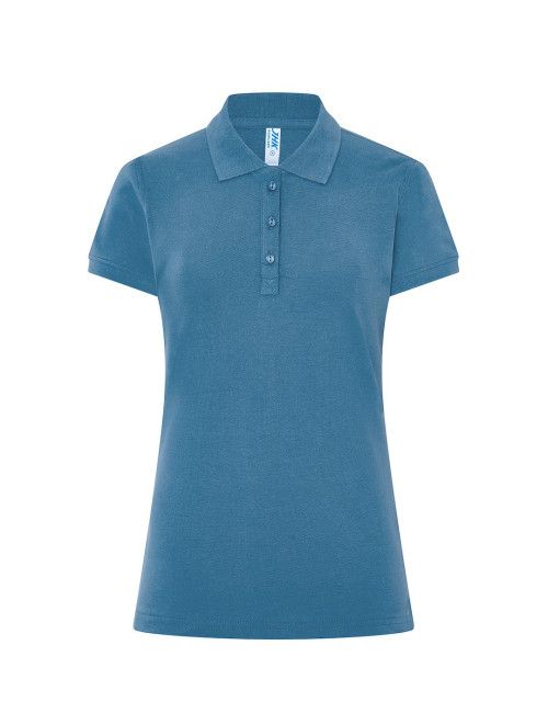 JHK Damen-Poloshirts POPL 200 PB – Petrolblau