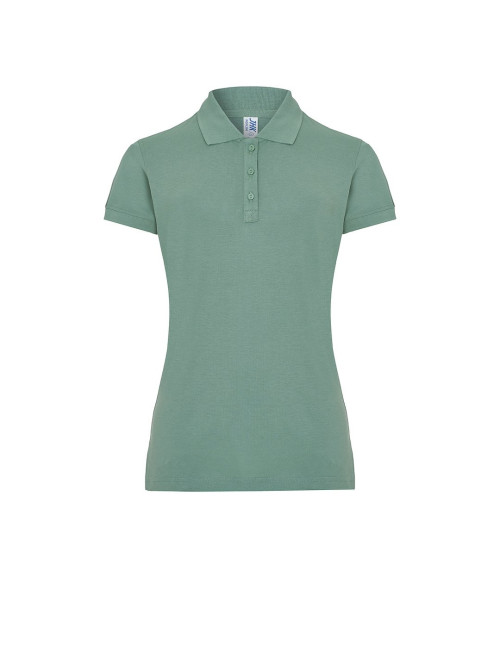 JHK Damen-Poloshirts POPL 200 MO - MOOSGRÜN