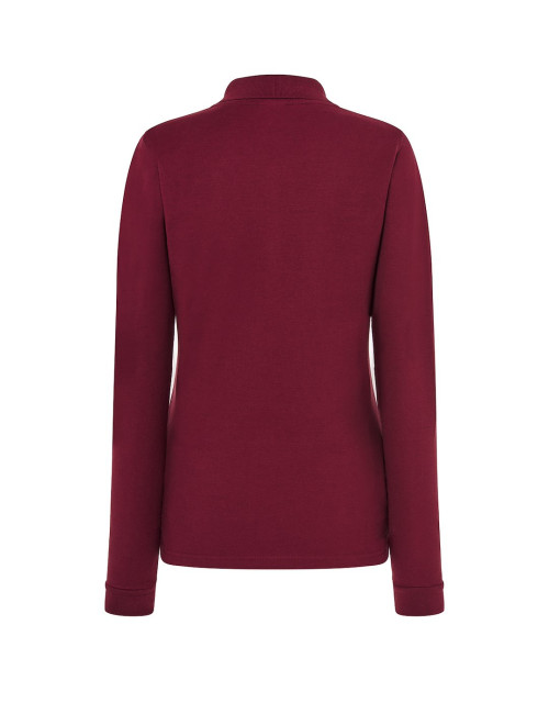 JHK Koszulki poloDamskie POPL 200 LS BU - Burgundy