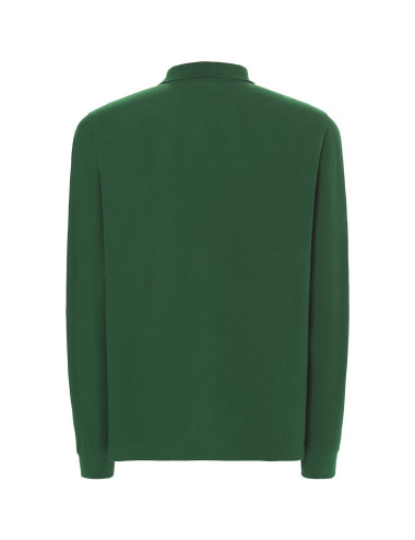 JHK Men`s Polo Shirts POLO PORA 210 LS BG - Bottle Green