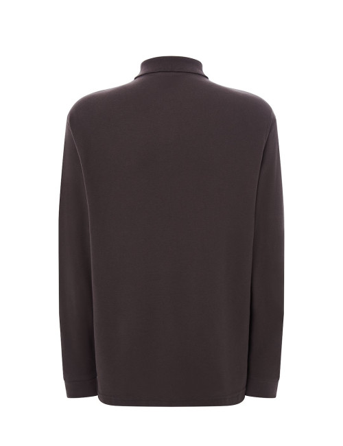 JHK Herren-Polohemden POLO PORA 210 LS GF - Graphit