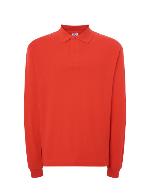 JHK Men`s Polo Shirts POLO PORA 210 LS WR - Warm Red