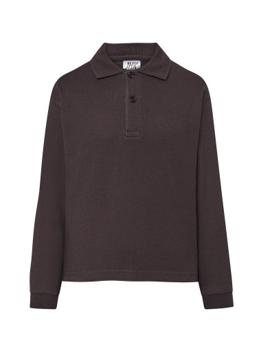 JHK Kinder-Poloshirts PKID 210 LS GF - Graphit