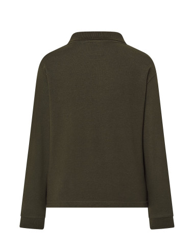 JHK Kinder-Poloshirts PKID 210 LS FG - Waldgrün