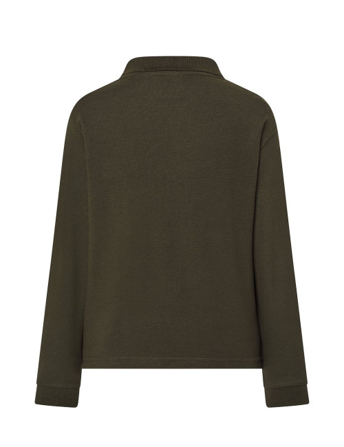 JHK Kinder-Poloshirts PKID 210 LS FG - Waldgrün