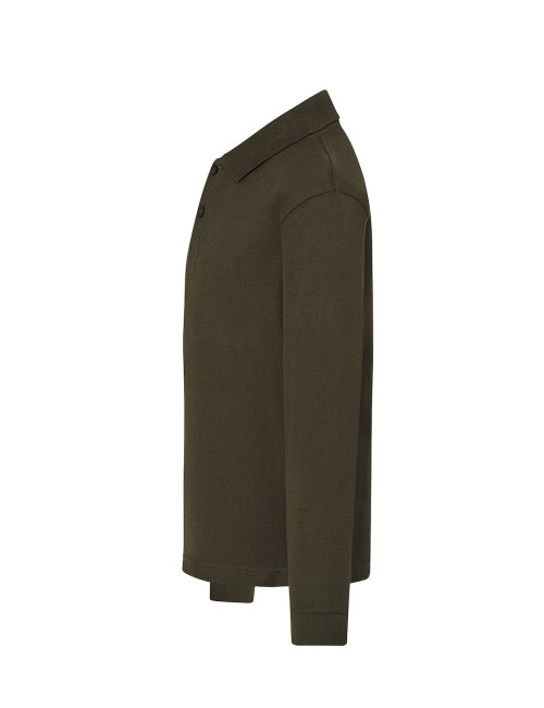 JHK Kinder-Poloshirts PKID 210 LS FG - Waldgrün