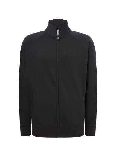 JHK Bluzy Dresowe Męskie FULL ZIP SWEATSHIRT CHC - Charcoal