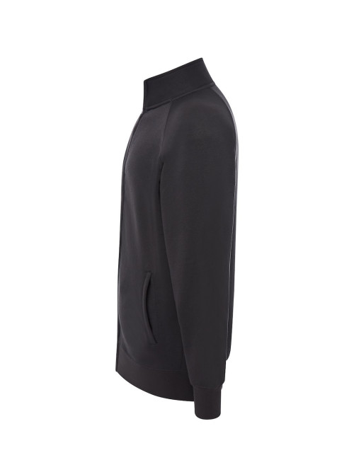 JHK Bluzy Dresowe Męskie FULL ZIP SWEATSHIRT CHC - Charcoal
