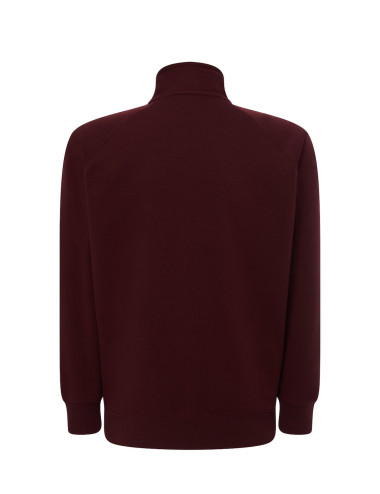 JHK Bluzy Dresowe Męskie FULL ZIP SWEATSHIRT CA - Cardinal