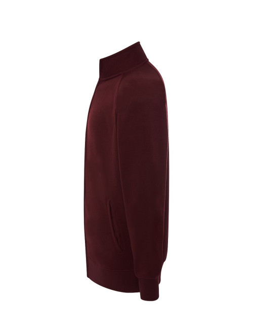 JHK Bluzy Dresowe Męskie FULL ZIP SWEATSHIRT CA - Cardinal
