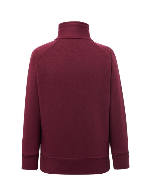 JHK Bluza Dresowa Dziecięca KID FULL ZIP BU - Burgundy