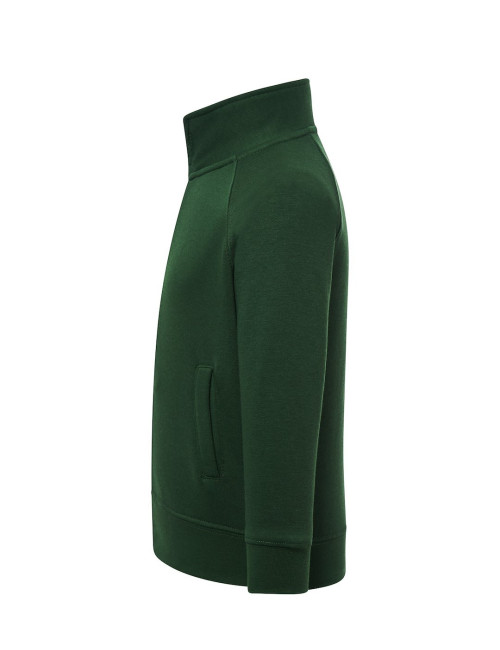 JHK Bluza Dresowa Dziecięca KID FULL ZIP BG - Bottle Green