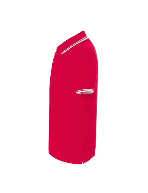 JHK Kinder-Poloshirts PKID 210 RDWH - Rot/Weiß